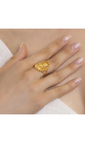 Yiğitbaşı Gold 22 Ayar Fancy Dorika Yüzük 3060