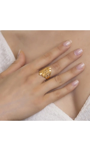 Yiğitbaşı Gold 22 Ayar Fancy Yüzük (3004)