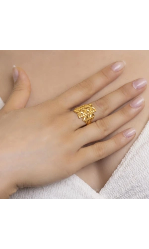 Yiğitbaşı Gold 22 Ayar Fancy Yüzük (3012)