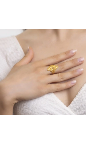 Yiğitbaşı Gold 22 Ayar Fancy Yüzük 3101
