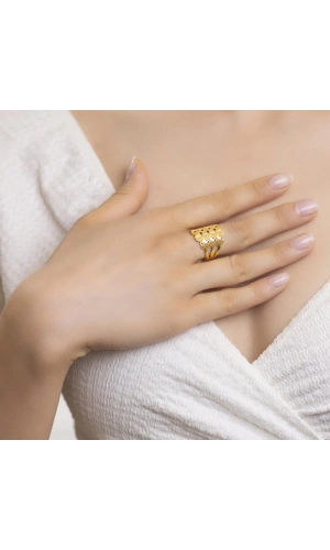 Yiğitbaşı Gold 22 Ayar Fancy Yüzük 3143