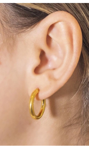 Yiğitbaşı Gold 22 Ayar Halka Küpe (3498)