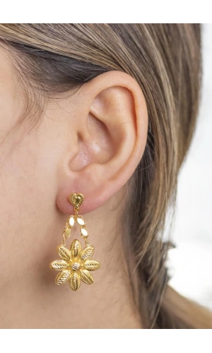 Yiğitbaşı Gold 22 Ayar Küpe