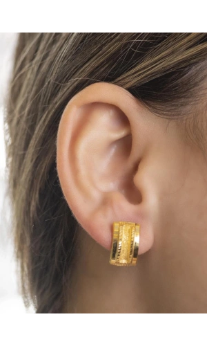 Yiğitbaşı Gold 22 Ayar Küpe