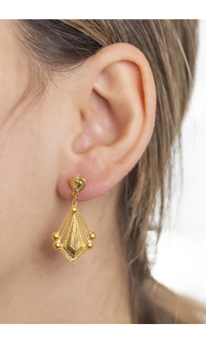 Yiğitbaşı Gold 22 Ayar Küpe