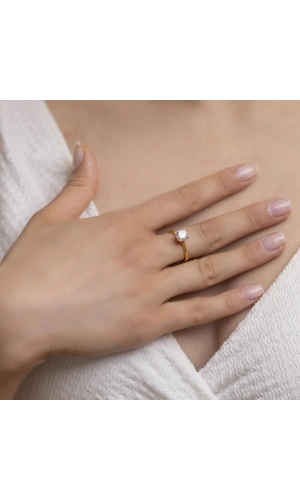 Yiğitbaşı Gold 22 Ayar Tektaş Yüzük 3219