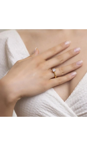 Yiğitbaşı Gold 22 Ayar Tektaş Yüzük 3224