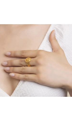 Yiğitbaşı Gold 22 Ayar Tuğralı Dorika Yüzük 3067